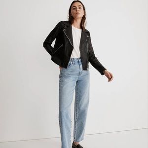 Madewell Washed Leather Motorcycle Jacket